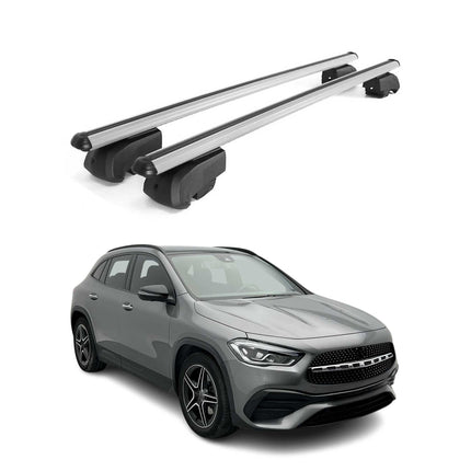 Dachträger Gepäckträger für Mercedes GLA H247 2020-2026 ABE Aluminium Grau