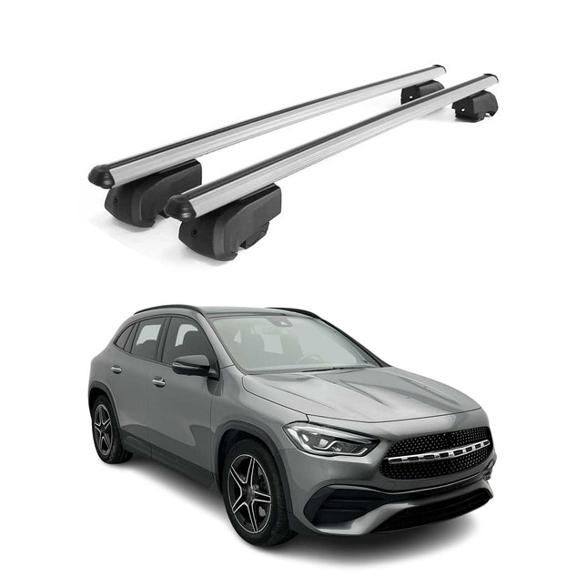 Dachträger Gepäckträger für Mercedes GLA H247 2020-2026 ABE Aluminium Grau