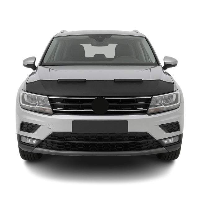 Haubenbra Steinschlagschutz Bonnet Bra für VW Tiguan 2016-2024 Schwarz Halb