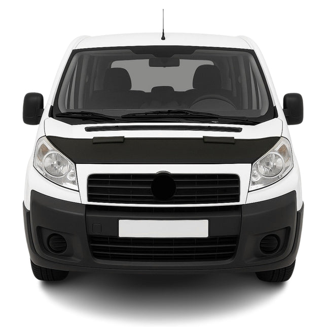 Haubenbra Steinschlagschutz Bonnet Bra für Fiat Scudo 2007-2016 Schwarz Halb