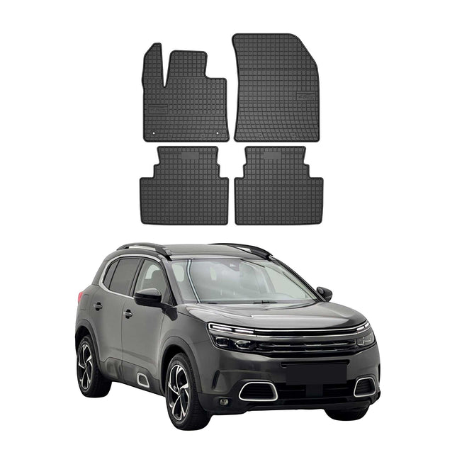 OMAC Gummi Fußmatten für Citroen C5 Aircross 2018-2025 Automatten Schwarz 4x