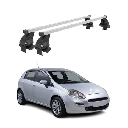 Menabo Dachträger Grundtäger für Fiat Punto Evo 2009-2012 5tür 50kg Stahl Silber