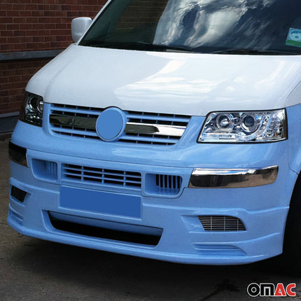 Kühlergrill Leisten Grillleisten für VW T5 2003-2010 Edelstahl Chrom 2tlg