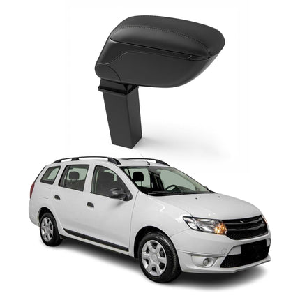Mittelarmlehne Armlehne für Dacia Logan MCV 2017-2020 PU-Leder Metall Schwarz