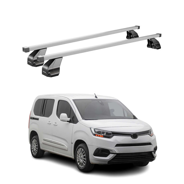 Menabo Dachträger Grundtäger für Toyota Proace City 2019-2026 75kg Stahl Grau 2x