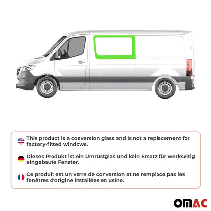 Seitenfenster für Mercedes Sprinter W907 2018-2026 Links Vorne Fenster L2 L3 L4