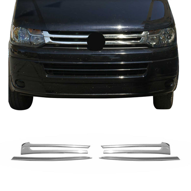 Kühlergrill Leisten Grillleisten für VW Caravelle T5 2010-15 Edelstahl Chrom 4x