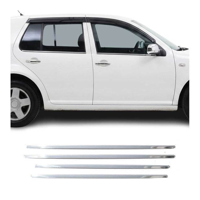 Fensterleisten Zierleisten für VW Golf 1997-2003 Edelstahl Chrom 4tlg