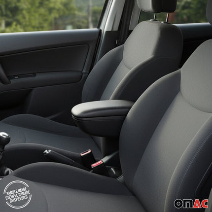 Mittelarmlehne Armlehne Mittelkonsole für Citroen C4 2010-2018 PU-Leder Schwarz
