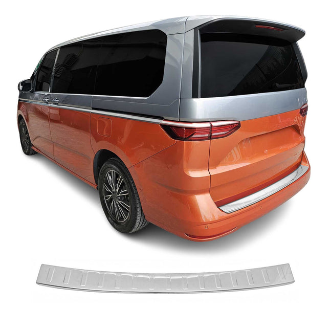 Ladekantenschutz Stoßstangenschutz für VW T7 Multivan 2021-2025 Edelstahl Silber