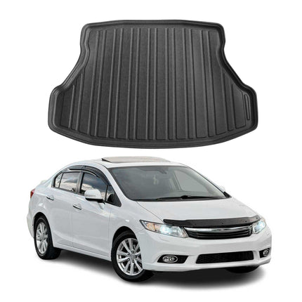 Kofferraumwanne Laderaumwanne für Honda Civic 2012-2016 Stufenheck Gummi TPE