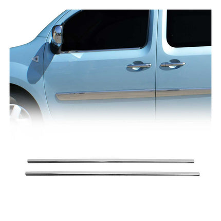 Fensterleisten Zierleisten für Renault Kangoo 2008-2020 Edelstahl Chrom 2tlg