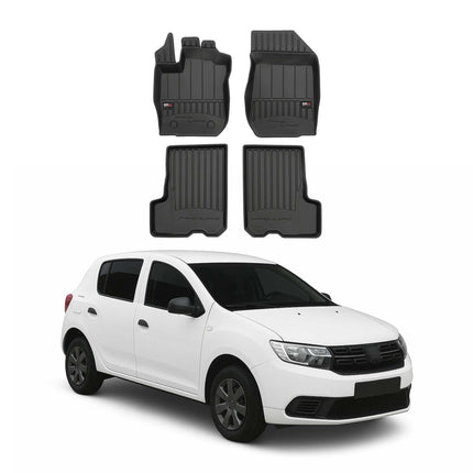 OMAC Gummi Fußmatten für Dacia Sandero 2012-2020 Premium TPE Automatten 4tlg