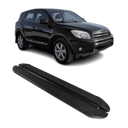 Trittbretter Seitenschweller für Toyota RAV4 2005-2011 Aluminium Schwarz 2tlg