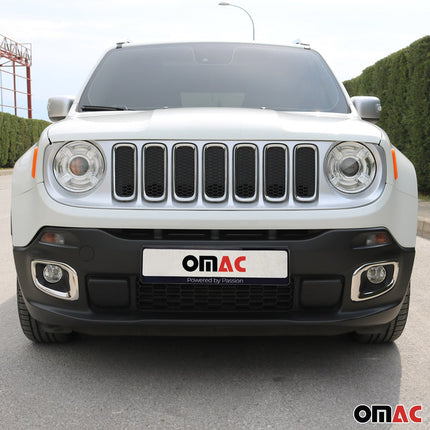 Nebelscheinwerfer Rahmen Chrom für Jeep Renegade 2014-2019 Edelstahl 2x