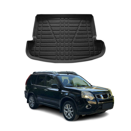 Kofferraumwanne Laderaumwanne für Nissan X-Trail 2014-2021 7Sitz Gummi Schwarz