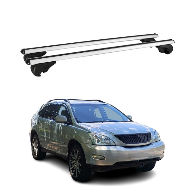 Dachträger Grundtäger für Lexus RX 300 400 2003-2009 75kg Aluminium Silber 2 tlg