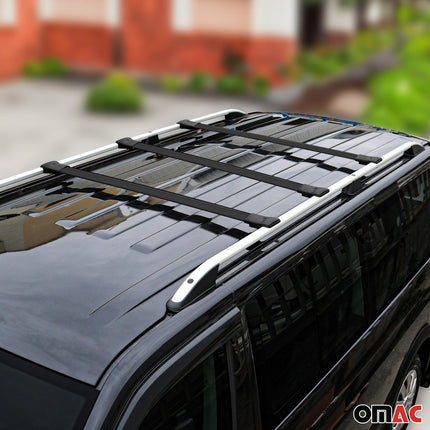 Dachträger Grundtäger für Opel Vivaro B 2014-2019 75kg Aluminium Schwarz 3 tlg