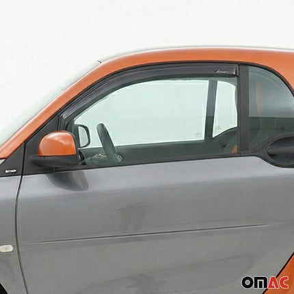 Windabweiser Regenabweiser für Renault Twingo Open Air 2014-2024 5tür Dunkel 2x