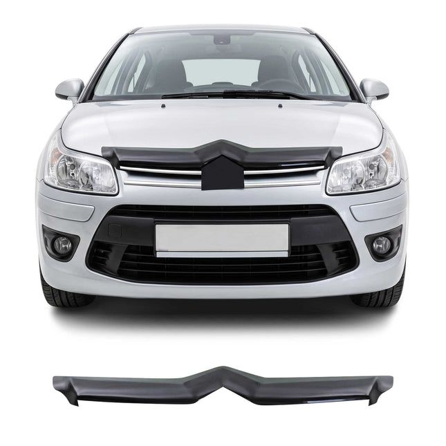 Motorhaube Deflektor Insektenschutz für Citroen C4 Schrägheck 2008-2010 Dunkel