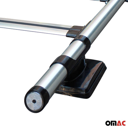 Dachreling & Dachträger Satz für Ford Ranger Double Cab 2 2007-2012 Alu Grau 4x