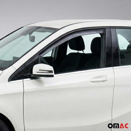 Windabweiser Regenabweiser für Mercedes B Klasse W242 W246 2011-2019 Dunkel 2x