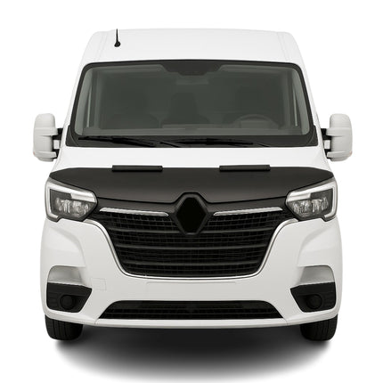 Haubenbra Steinschlagschutz Bonnet Bra für Renault Master 2019-2023 Schwarz Halb