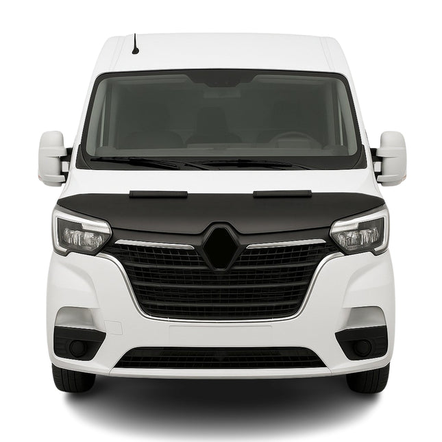 Haubenbra Steinschlagschutz Bonnet Bra für Renault Master 2019-2023 Schwarz Halb