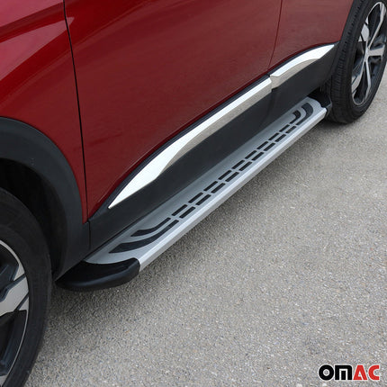 Trittbretter Seitenschweller Seitenbretter für Audi Q3 8U 2011-2018 Alu Grau