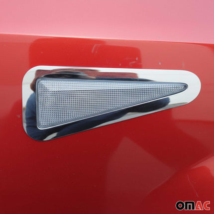 Blinkerrahmen Signalblende Blinker für Renault Megane 2002-2008 Edelstahl Chrom