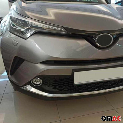Nebelscheinwerfer Rahmen Umrandung für Toyota C-HR 2016-2023 Edelstahl Chrom 2x