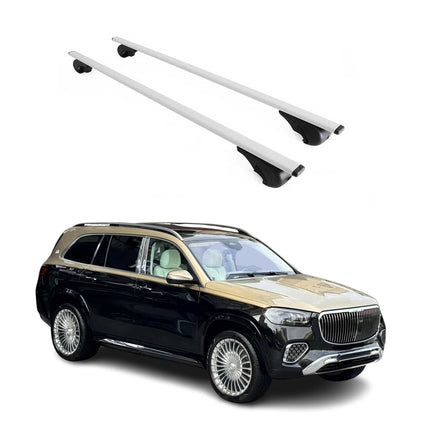Dachträger Grundtäger für Mercedes GLS X167 2020-2026 75kg Metall Silber 2 tlg