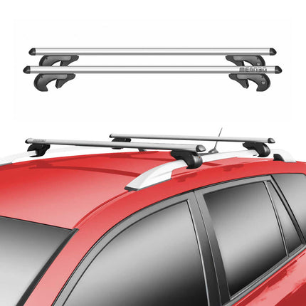 Menabo Universal Grundträger Dachträger Aluminium Silber 2tlg 120cm Brio