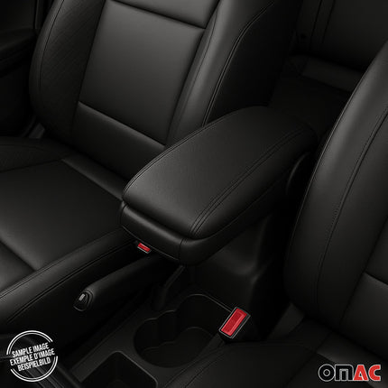 Mittelarmlehne Armlehne für Fiat 500 500C 2007-2015 PU-Leder ABS Schwarz