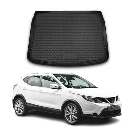 Kofferraummatte Kofferraumwanne für Nissan Qashqai J11 2014-2021 Gummi TPE
