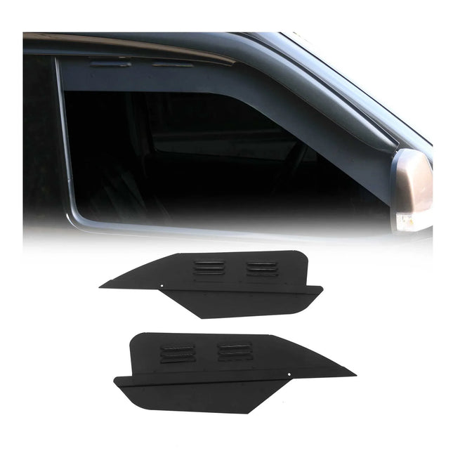 Lüftungsgitter Be & Entlüftung für Fiat Doblo 2010-2021 Aluminium Schwarz 2tlg