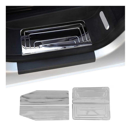 Einstiegsleisten Schweller für VW Transporter T5 2003-2015 Doppelkabine Chrom 4x