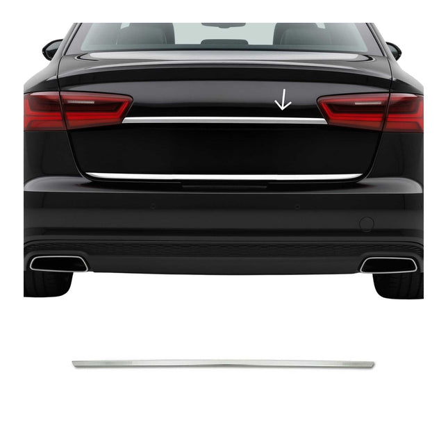 Heckklappe Kofferraumöffner Griff für Audi A6 C7 FL Limo 2015-18 Edelstahl Chrom