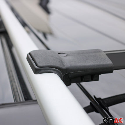 Dachträger Grundtäger für VW Touareg mk1 2002-2010 75kg Aluminium Schwarz 2tlg