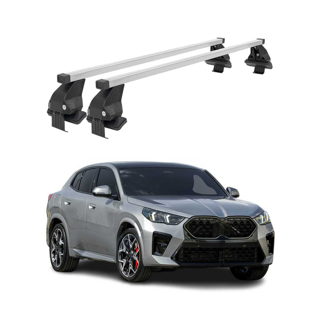 Menabo Dachträger Grundträger für BMW X2 U10 2023-2026 Stahl Grau 2tlg