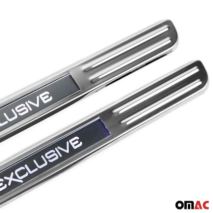 2x Einstiegsleisten Türschweller Exclusive für VW Transporter T5 2003-2015 Chrom