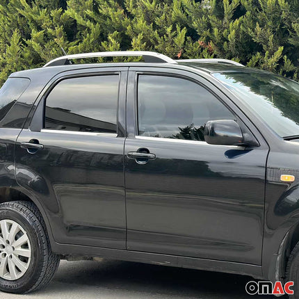 Fensterleisten Zierleisten für Daihatsu Terios 2005-2021 Edelstahl Chrom 4tlg