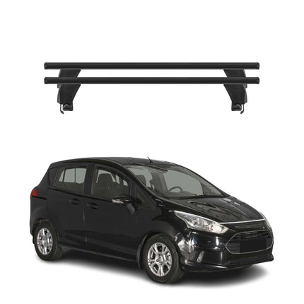 Menabo Dachträger Grundtäger für Ford B-Max 2012-2017 50kg Alu Schwarz 2 tlg