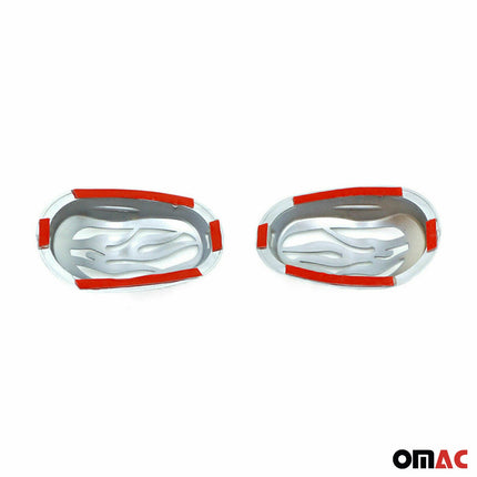 Blinker Signal Rahmen für Nemo Bipper Fiorino Qubo C2 C3 2tlg Abs Satin Chrom