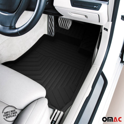 Fußmatten 3D Matten Gummimatten für Mercedes A Klasse W176 2012-2018 Schwarz 4x