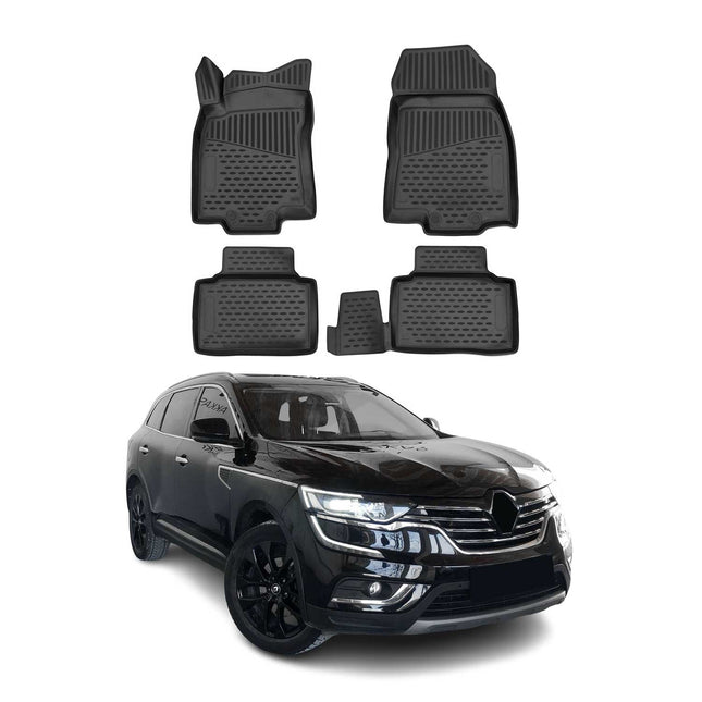 OMAC Gummimatten Fußmatten für Renault Koleos II 2016-2024 TPE Automatte Schwarz