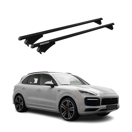 Menabo Dachträger Grundtäger für Porsche Cayenne 2019-2026 75kg Alu Schwarz 2x