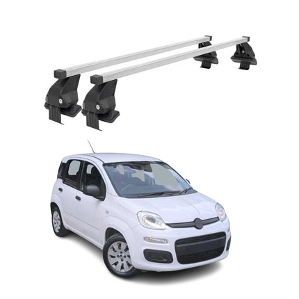 Menabo Dachträger Grundtäger für Fiat Panda 2012-2026 50kg Stahl Silber 2 tlg