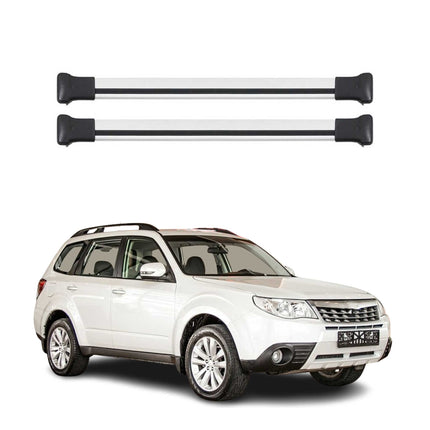 Dachträger Grundtäger für Subaru Forester III 2008-2013 75kg Silber 2 Alu tlg