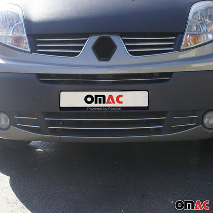 Kühlergrill Leisten Grillleisten für Renault Master 2010-2024 Edelstahl Chrom
